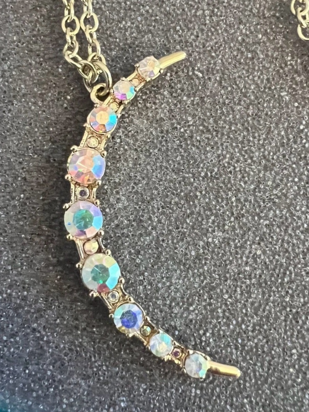 Heidi Daus "Cosmic Connection" Crystal Moon Stars Necklace
